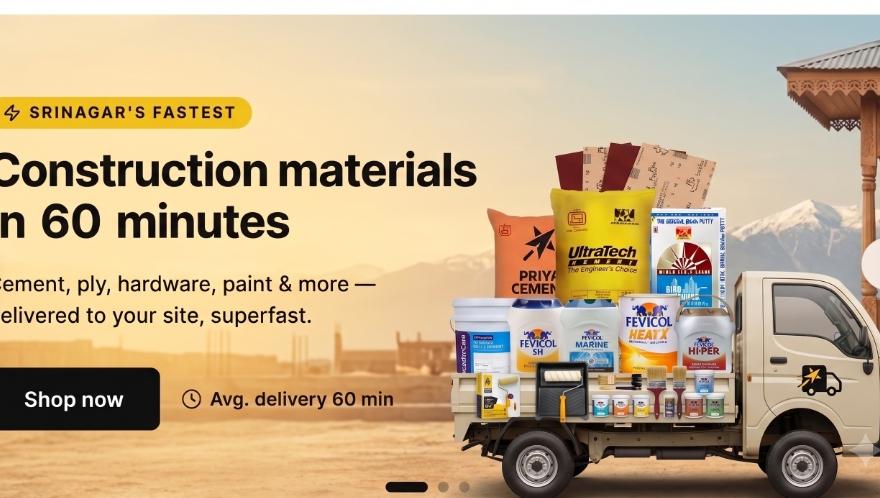 Construction materials in 60 minutes
